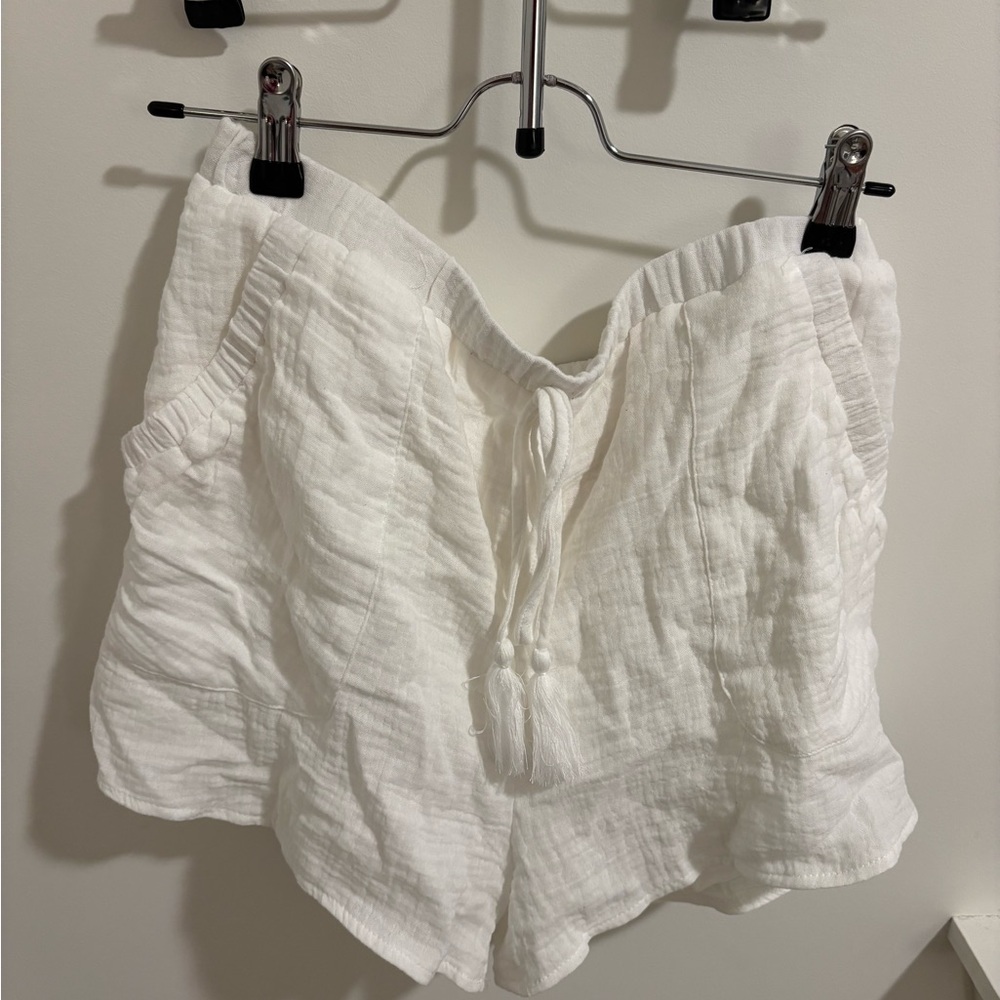 Altar’d State White Linen Shorts